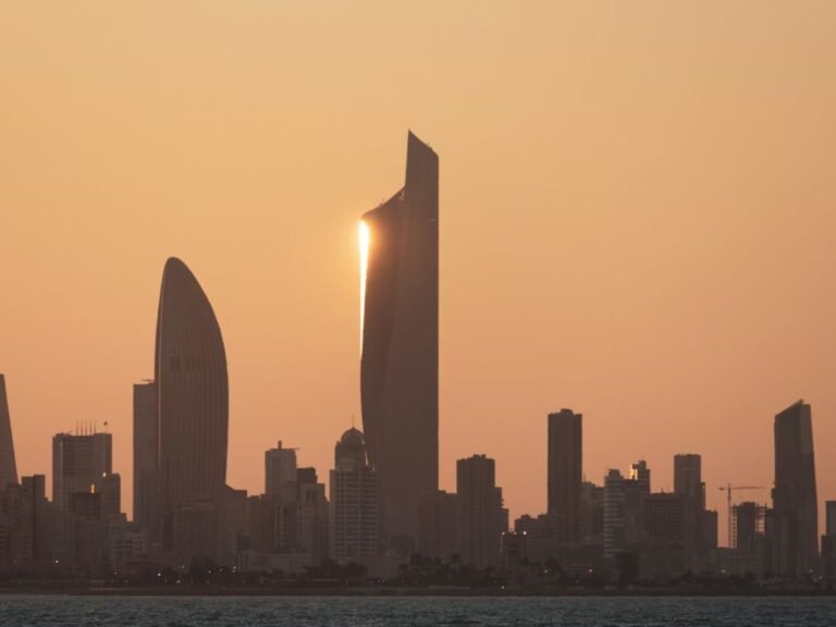 Is 3000 KWD a good salary in Kuwait — Kuwait City skyline at dusk with the Kuwait Towers in the background