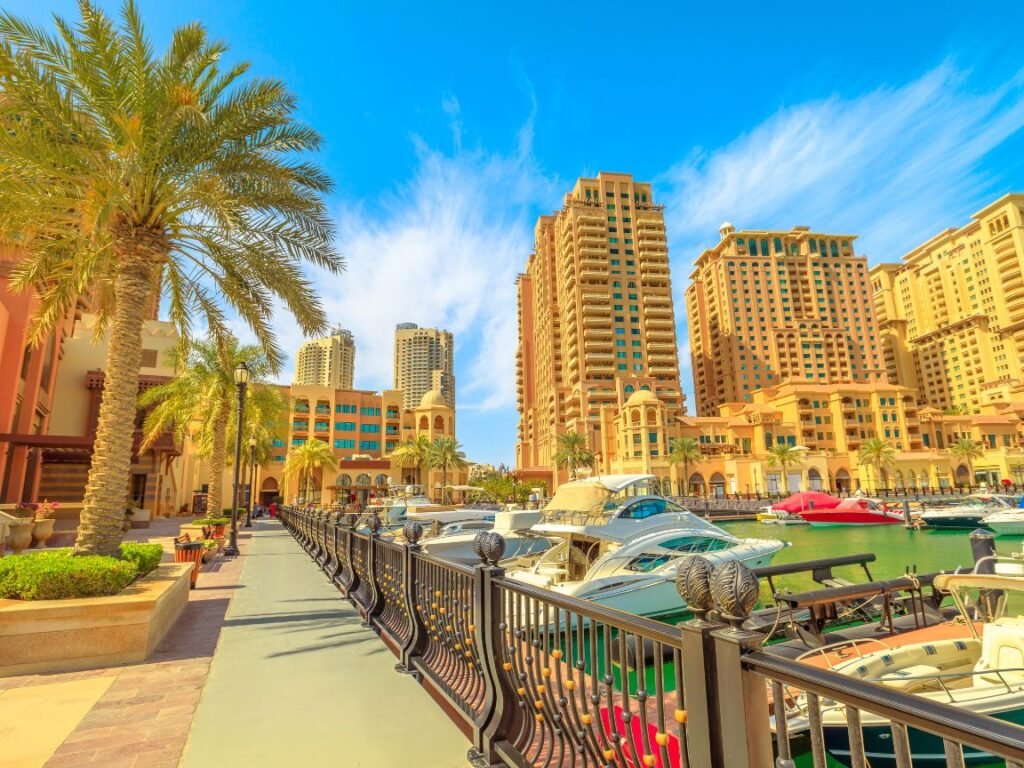 What is a good salary to live in Doha — Doha Pearl Qatar waterfront residential buildings