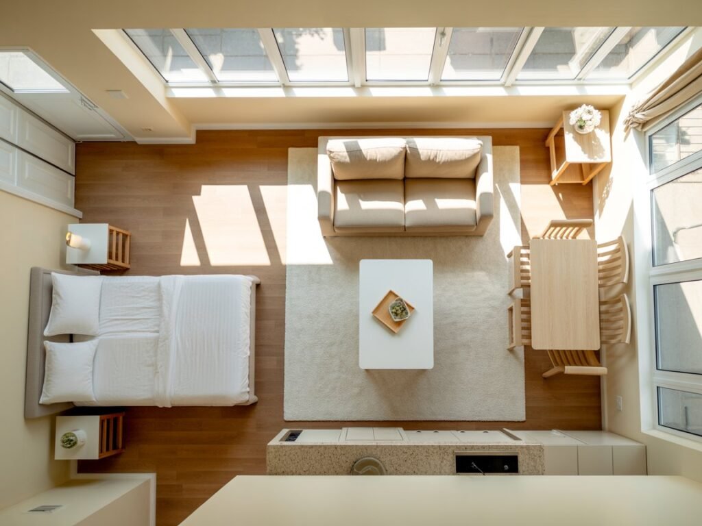 Affordable one-bedroom apartment interior Dubai suitable for expat living on $4000 salary.
Can I live in Dubai with a $4000 salary