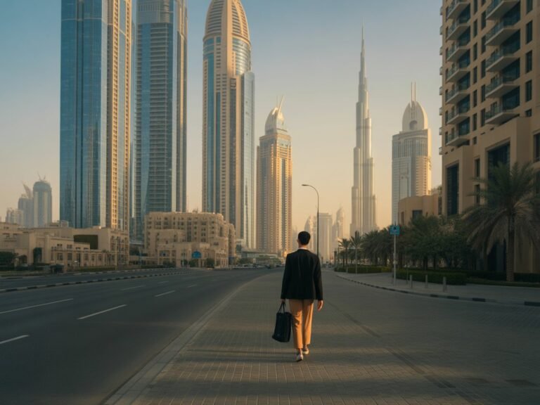 Can I live in Dubai with a $4000 salary — aerial view of Dubai skyline and residential neighborhoods